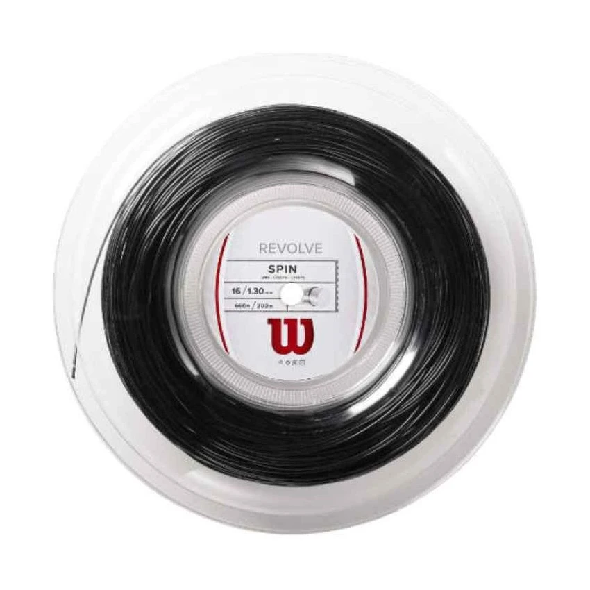 BOBINA CORDAJE WILSON REVOLVE 200 M Negro 3 BOBINA CORDAJE WILSON REVOLVE 200 M Negro