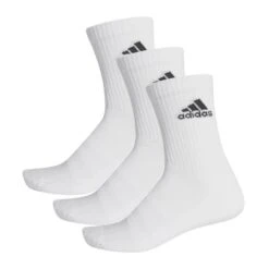 CALCETIN ADIDAS CUSH CRW 3PP BLANCO/BLANCO/NEGR