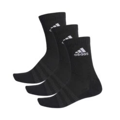 CALCETINES ADIDAS CUSH CRW 3PP NEGROS
