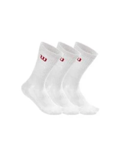 CALCETINES WILSON M CREW 3P BLANCOS