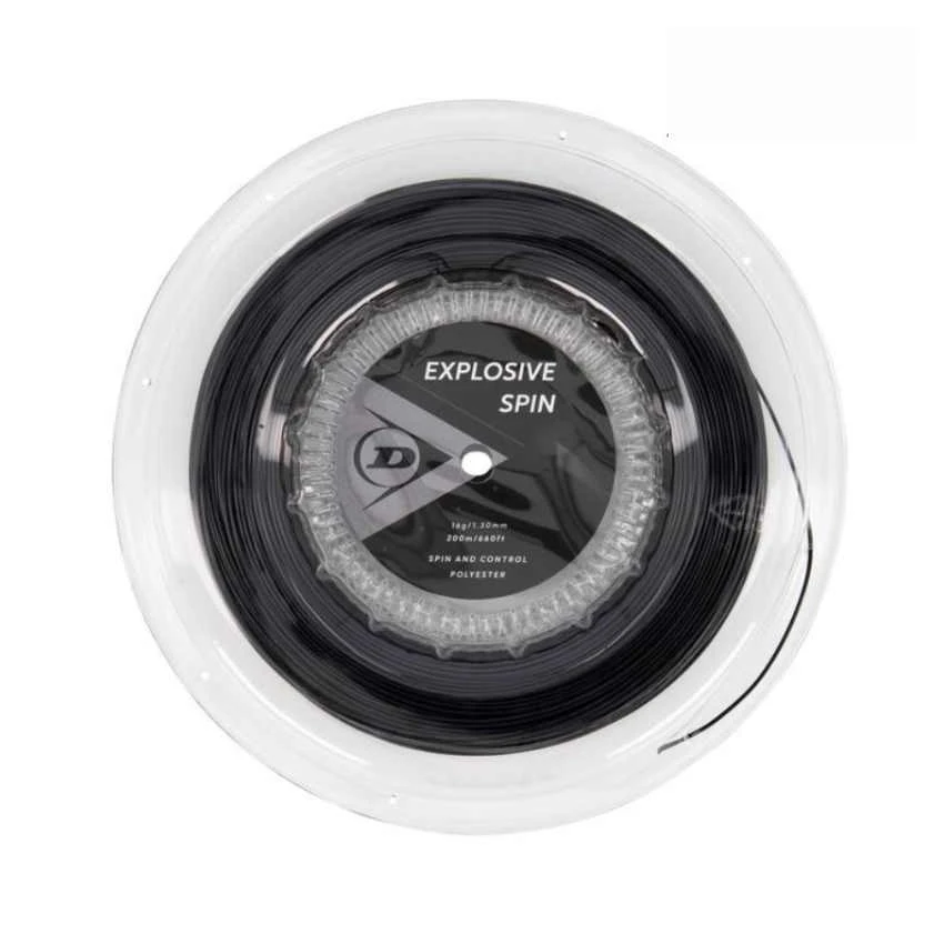 CORDAJE DUNLOP EXPLOSIVE SPIN 16L /1.25 200 MTS BLACK 3 CORDAJE DUNLOP EXPLOSIVE SPIN 16L /1.25 200 MTS BLACK