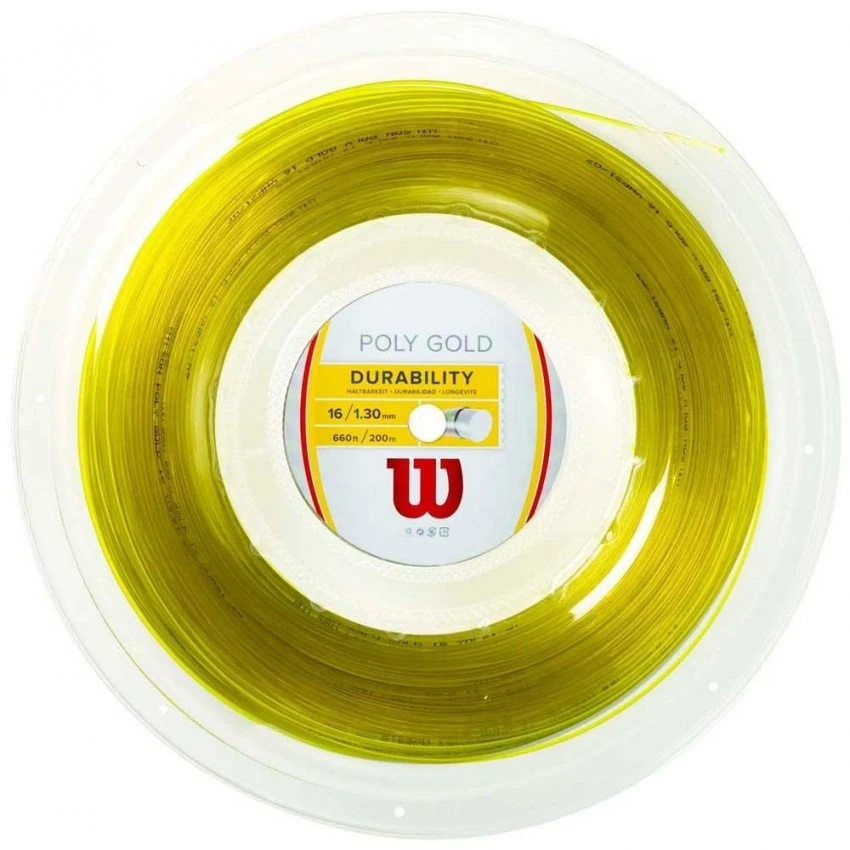 Cordajes Wilson Poly Gold 200 M 1.30 3 Cordajes Wilson Poly Gold 200 M 1.30