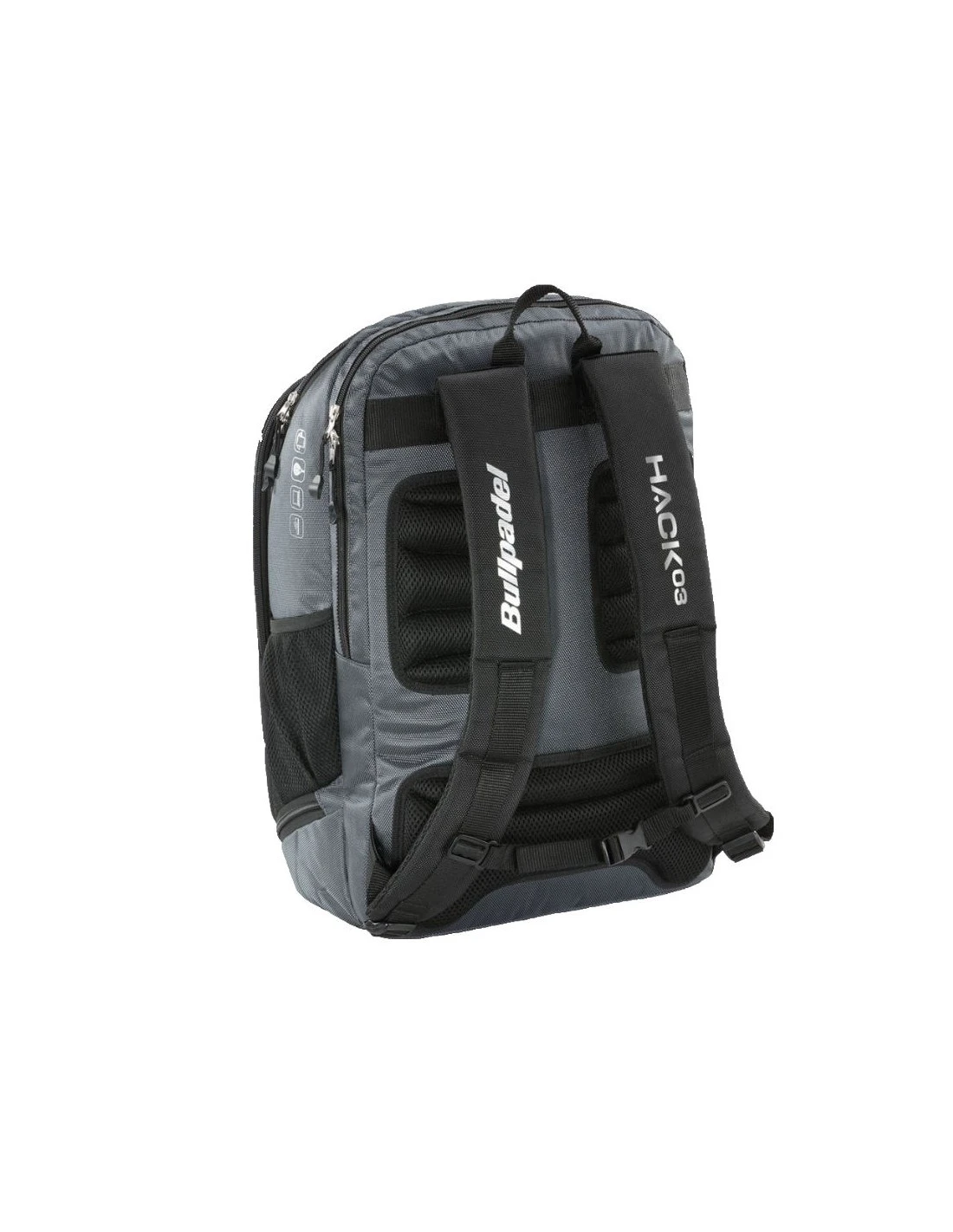 MOCHILA BULLPADEL BPM-23001 HACK GRIS 4 MOCHILA BULLPADEL BPM-23001 HACK GRIS - Imagen 2