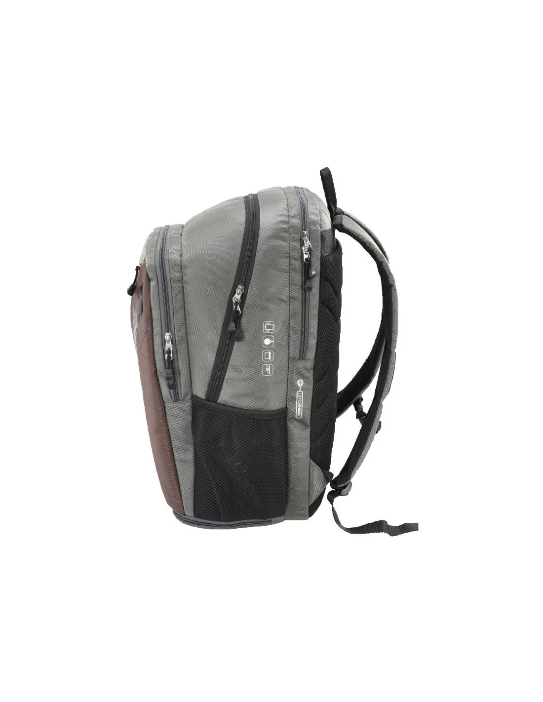 MOCHILA BULLPADEL BPM-23007 VERTEX GRIS MEDIO 4 MOCHILA BULLPADEL BPM-23007 VERTEX GRIS MEDIO - Imagen 2