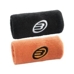 MUÑEQUERAS BULLPADEL BPMU233 NEGRA/NARANJA 2023