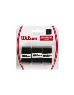 OVERGRIP WILSON PRO SOFT NEGRO X3 -Pelotas Equipo Tienda overgrip wilson pro soft negro x3 1