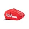 PALETERO WILSON SUPER TOUR 2022 RED/WH -Pelotas Equipo Tienda paletero wilson super tour 2022 red white