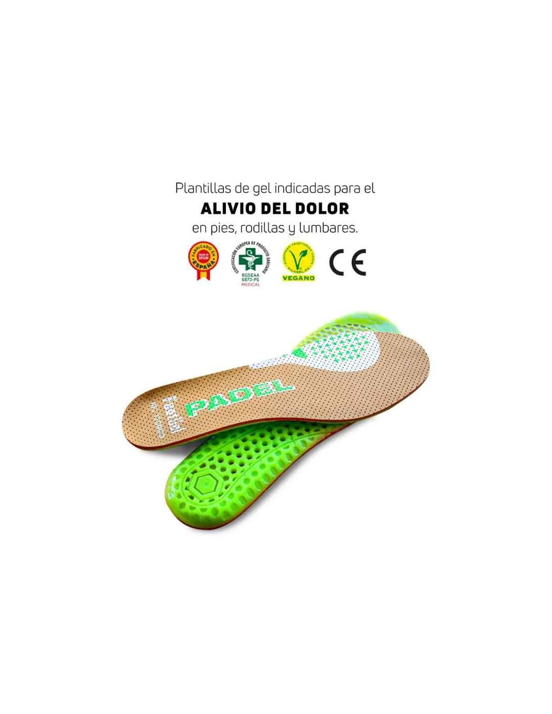 PLANTILLA DE GEL TÉCNICO PADEL FOOTGEL 4 PLANTILLA DE GEL TÉCNICO PADEL FOOTGEL - Imagen 2
