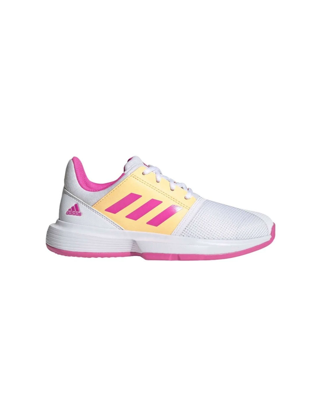 ZAPATILLA ADIDAS COURTJAM XJ FTWR WHITE/SCREAMING PINK 3 ZAPATILLA ADIDAS COURTJAM XJ FTWR WHITE/SCREAMING PINK