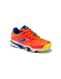 ZAPATILLA JOMA SLAM JR 2208 CLAY NARANJA/ROYAL -Pelotas Equipo Tienda zapatilla joma slam jr 2208 naranja royal 3
