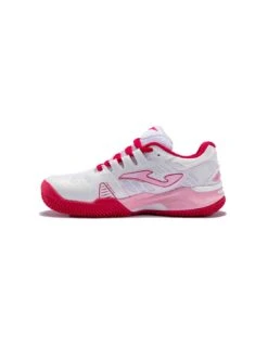 ZAPATILLA JOMA SLAM JR 2232 CLAY BLANCO/FUCSIA -Pelotas Equipo Tienda zapatilla joma slam jr 2232 clay blancofucsia 2